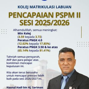 Pencapaian PSPM II sesi 2025/2026